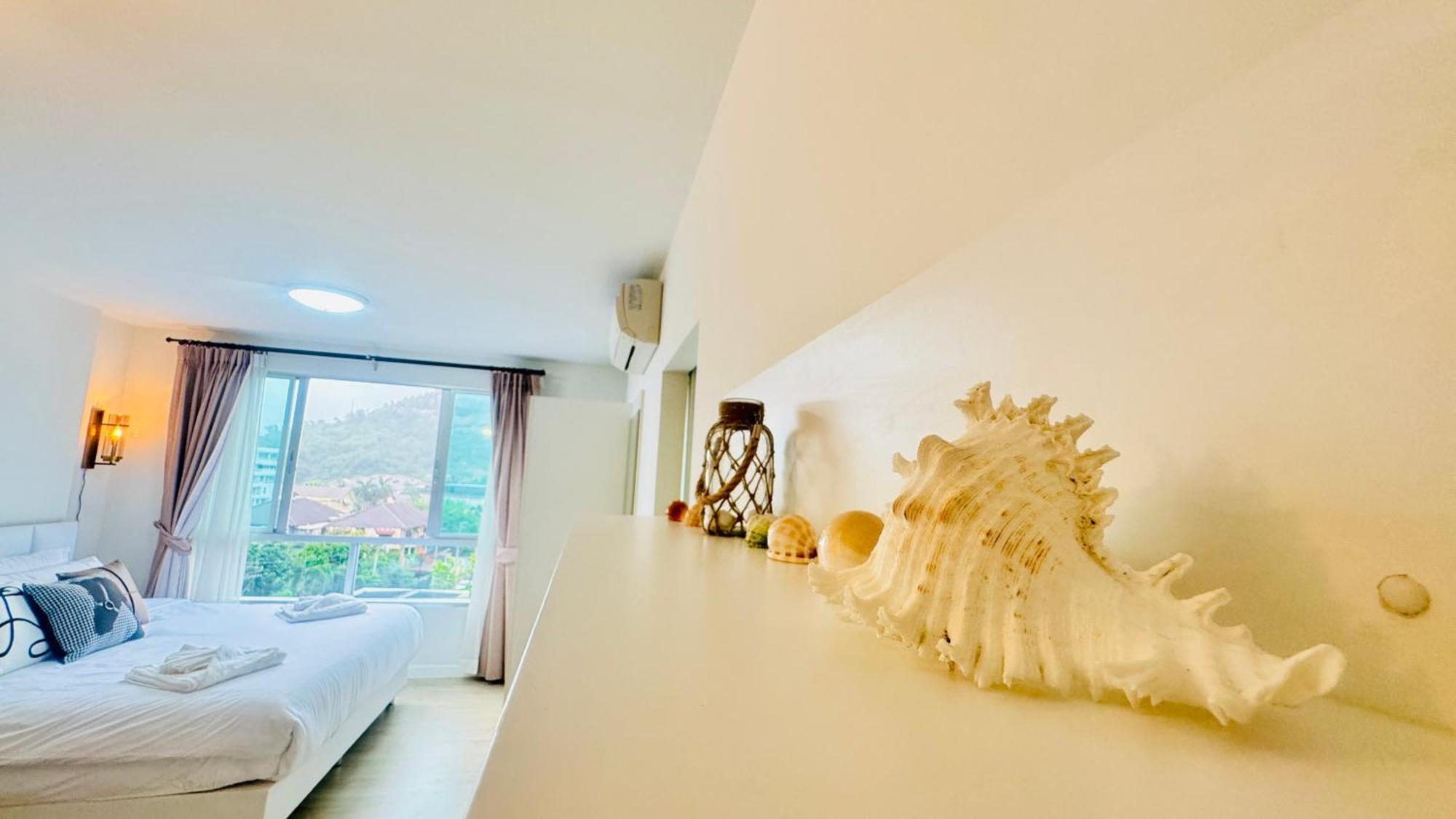 Sea&Mountain View,5 Mins Walk To Famous Beach With King Size Bed HHQ Exterior foto
